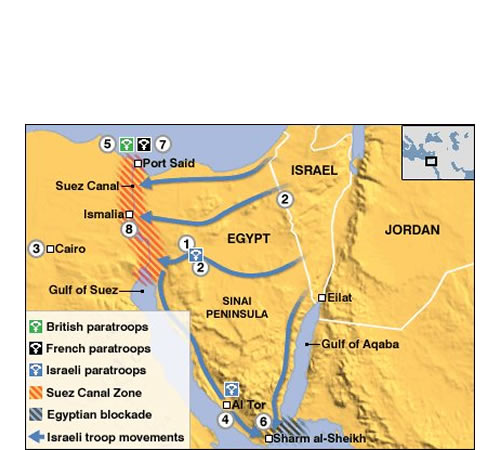 La Crisis del Canal de Suez, también denominada Guerra del Sinaí